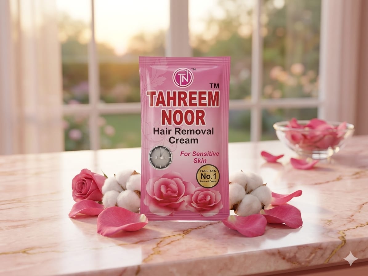 TAHREEM NOOR hair removing cream pink  -Rs30
