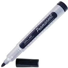 DOLLAR Permanent Marker Black (Round Tip) - Rs.80