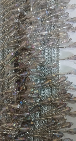 Silver Long Nalli Lace