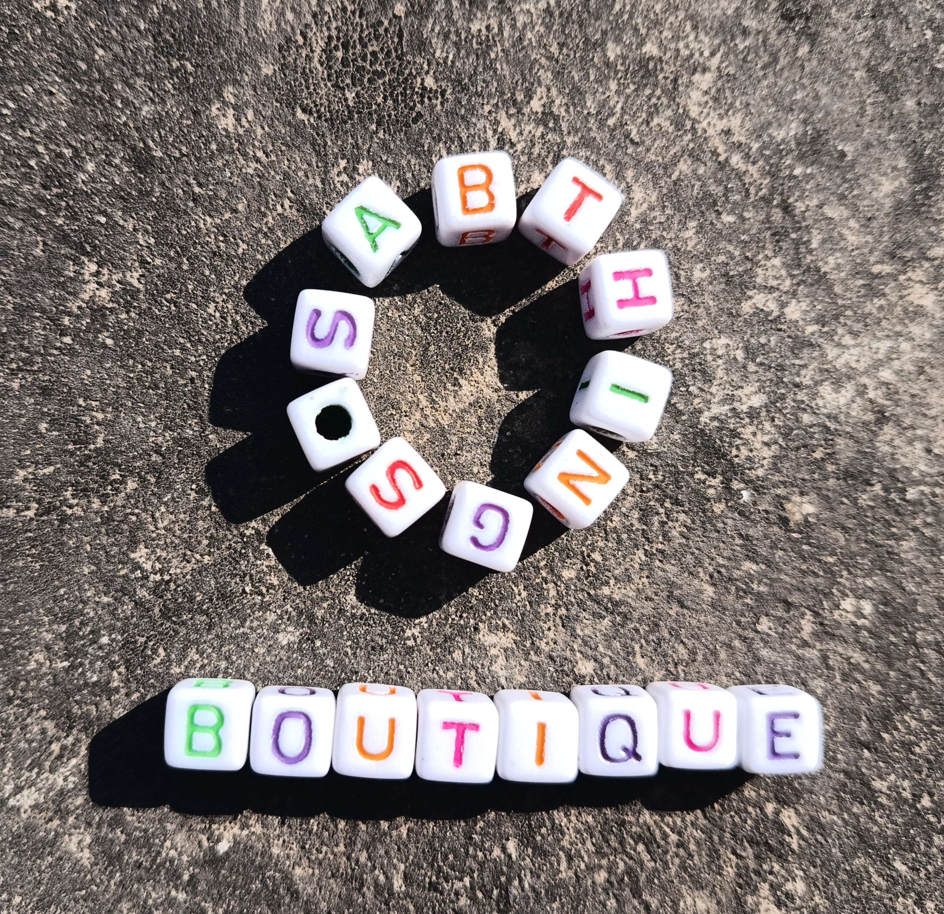Alphabet beads